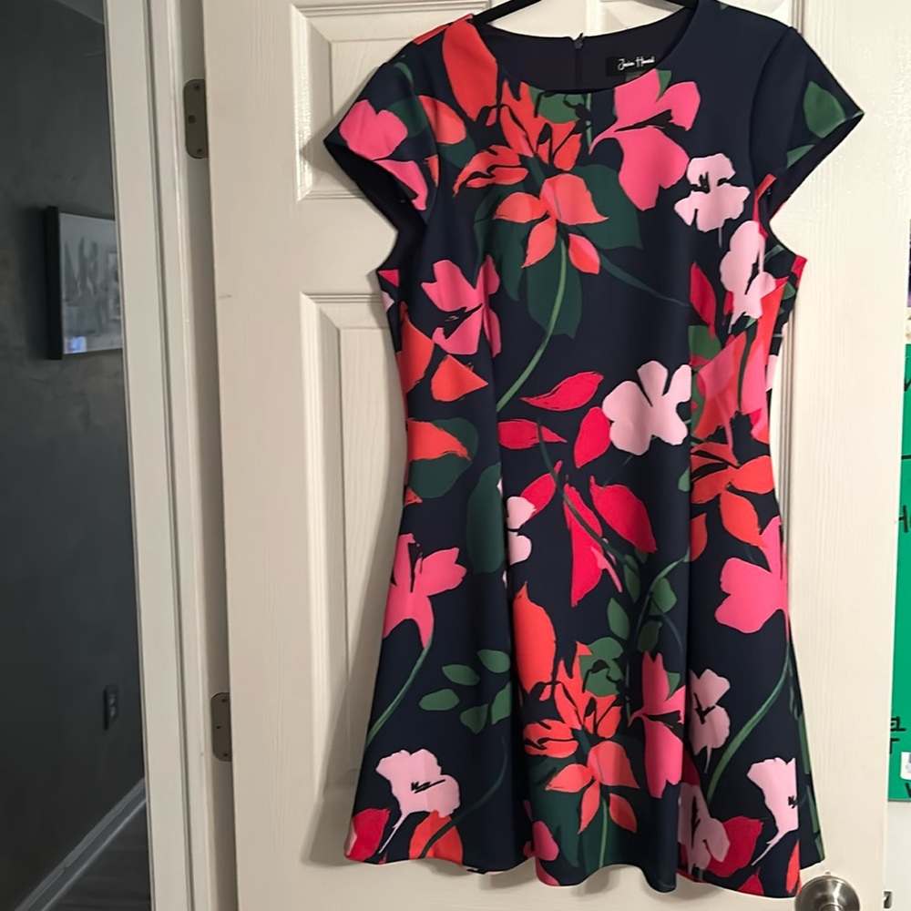 Scuba floral dress